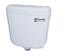 Aufputzspülkasten für Stand-WC Toilette Weiß Aufputz Spülkasten AP Spülkasten