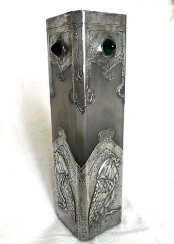 Jugendstil glas vase - jugendstil,
