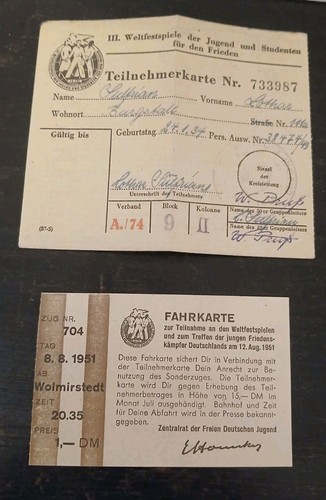 Ddr teilnehmerkarte und - ddr,