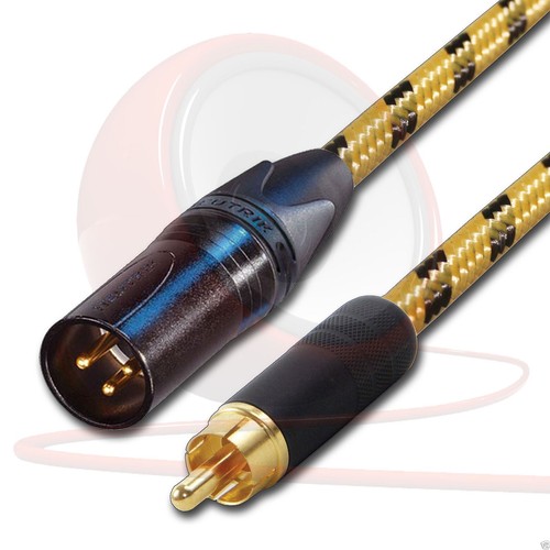 Gold rca stecker xlr - rca,