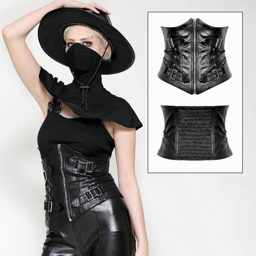 Dark love kunstleder mieder - dark,