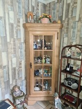 Eckvitrine Massiv Belgische Eiche-Nur Abholung