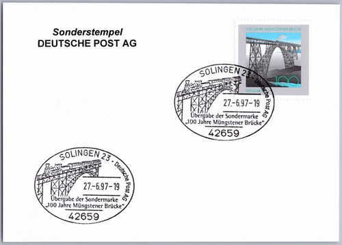 Sonderstempel solingen 1997 - solingen,