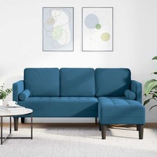 Samt sofa sitzer couch - samt, 3-sitzer