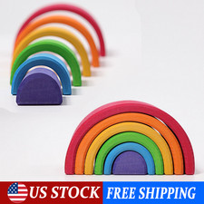 6-Piece Wooden Rainbow