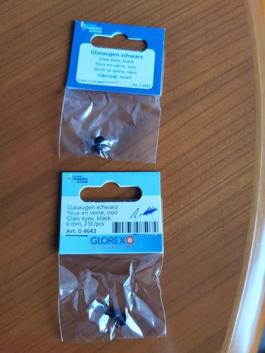 Glasaugen schwarz glorex - glasaugen,