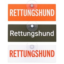 Rettungshund Schild fürs Auto