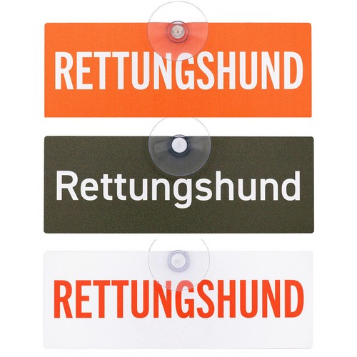 Rettungshund schild fürs auto - schild,