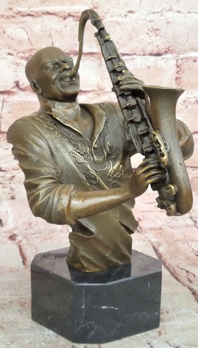 Messingskulptur statue trumpet - messingskulptur,