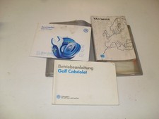 VW Golf 1 Cabrio Karmann Etienne Aigner Betriebsanleitung Serviceplan Hefte