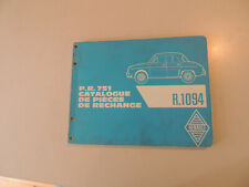  Ersatz Teile Katalog parts catalog ue Renault R1094 Dauphine 1. Ausgabe 