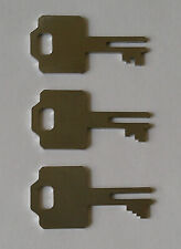 3 Stück verschidene Ersatzschlüssel für Spardosenschloss oder Sparschwein 
