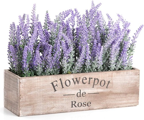Lavendel kunstblumen kasten - kunstblumen,