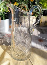 Glaskrug antikglas geschliffen - glaskrug,