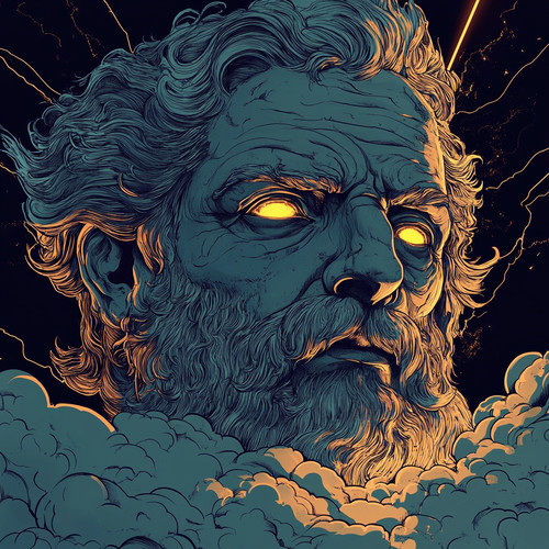 Wandtattoo aufkleber zeus - aufkleber,