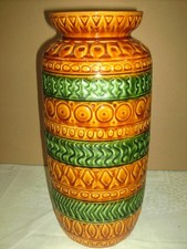 Vintage , große Keramik Vase Bodenvase Bay 92 45 , W-Germany