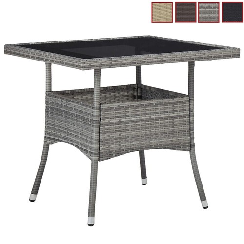Polyrattan beistelltisch - polyrattan,