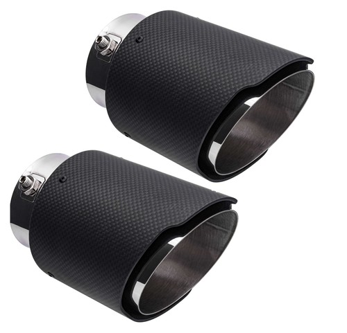 Auspuff 90mm carbon optik - auspuff,