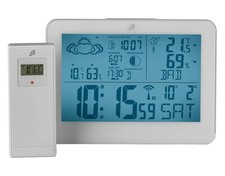 AURIOL® Design-Funkwetterstation Wetterstation Funkstation weiß *B-Ware