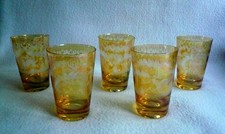 5 alte BECHER-GLÄSER