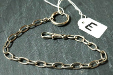 Alte silberne Taschenuhrkette