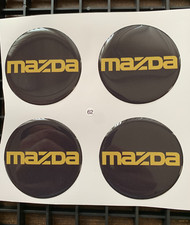 4 x Logo Mazda Aufkleber -