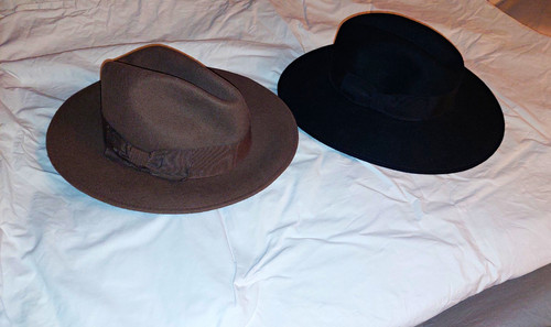 Damen fedora filzhut - 2x,