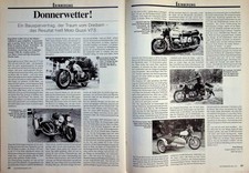 Oldtimer Praxis 1121) Moto Guzzi V7 S Gespann in einer seltenen Vorstellung auf