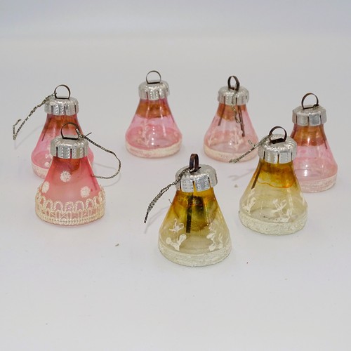 Ddr lauscha glasglocken - 7x,