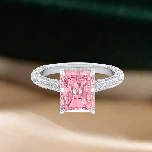14k weißgold ct radiant - 3,65,
