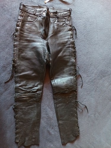 Schnürlederhose schwarz - schnürlederhose,