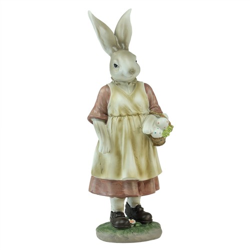 Osterdeko polyresin hasenfrau - osterdeko,