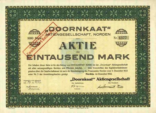Doornkaat 1922 norden - ag,