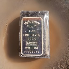 Valcambi Suisse Silberbarren 1 oz 999er Silber Originalverpackt Unze Feinsilber