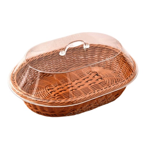 Brotkorb mit deckel flach - deckel,