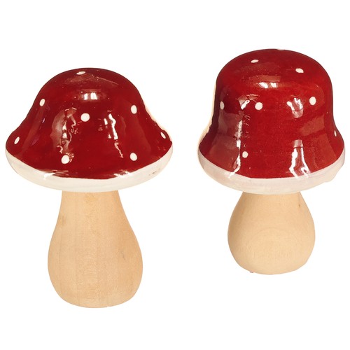 Fliegenpilz deko aus holz - fliegenpilz,