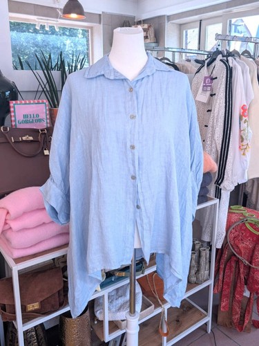 Bluse oversized vokuhila - bluse,