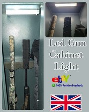 Waffentresor Schrank Bewegungsmelder Wiederaufladbar 20cm Magnet LED Licht Gewehr Pistole 