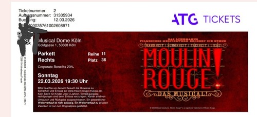 Moulin rouge musical köln - moulin,