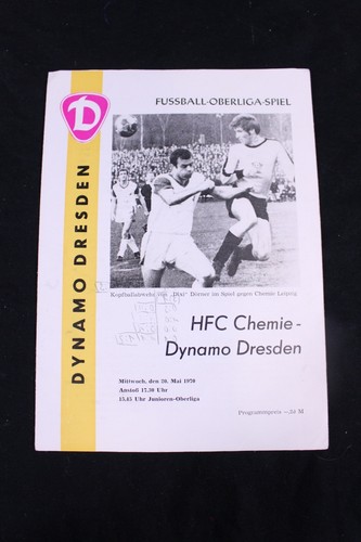 Programmheft ddr oberliga - programmheft,