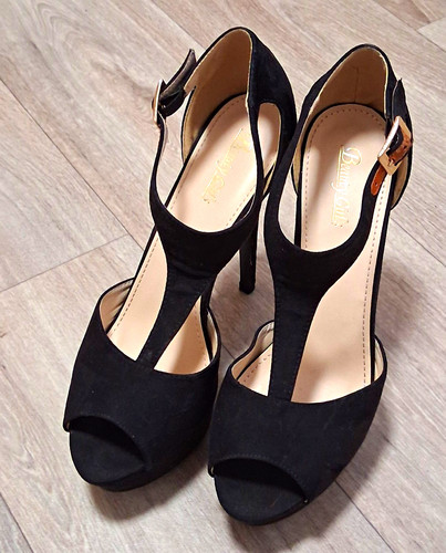 Damen pumps schwarz peep - damen,