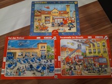 Didacta Puzzle Rahmenpuzzle 3 STÜCK Feuerwehr Polizei 