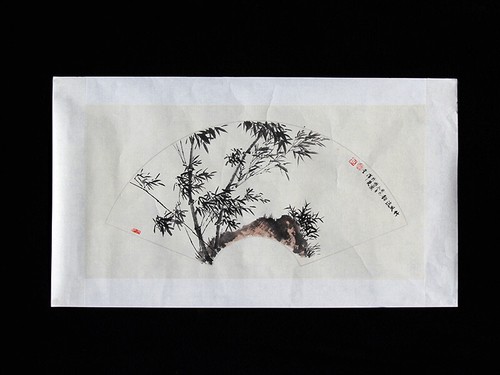 Chinesisches fächerbild - chinesisches,