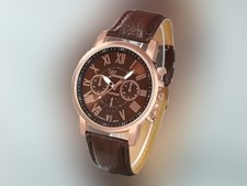 Armbanduhr Braun Damen Herren (A1078-06)