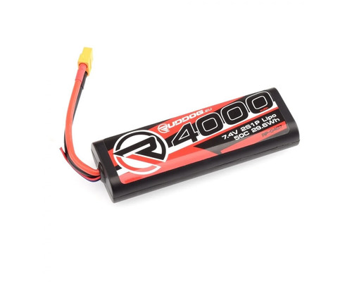 Ruddog 4000mah 50c lipo - 7.4v,
