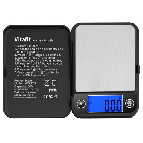 Digitale taschenwaage 500g - digitale,