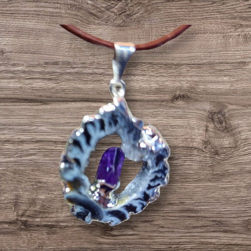 Achat geode anhänger - achat,