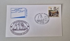 Postkarte mit Schiffsstempel