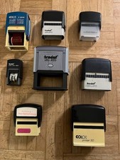 8 Stück - Automatikstempel - Stempel Bürostempel Officestempel - betriebsbereit