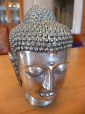 Buddah Kopf/Büste, Skulptur aus Kupfer/Messing,Zinn, sehr guter Zustand